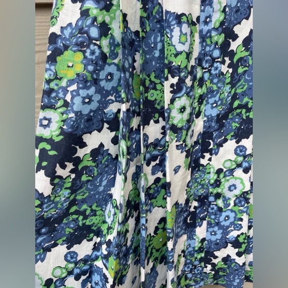 Tory Burch White Blue & Green Casual Dress - Picture 5 of 12